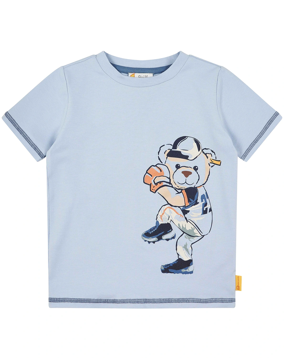 T-Shirt BASEBALL in brunnera blue