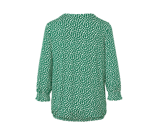 Bedrucktes Blusenshirt, grün