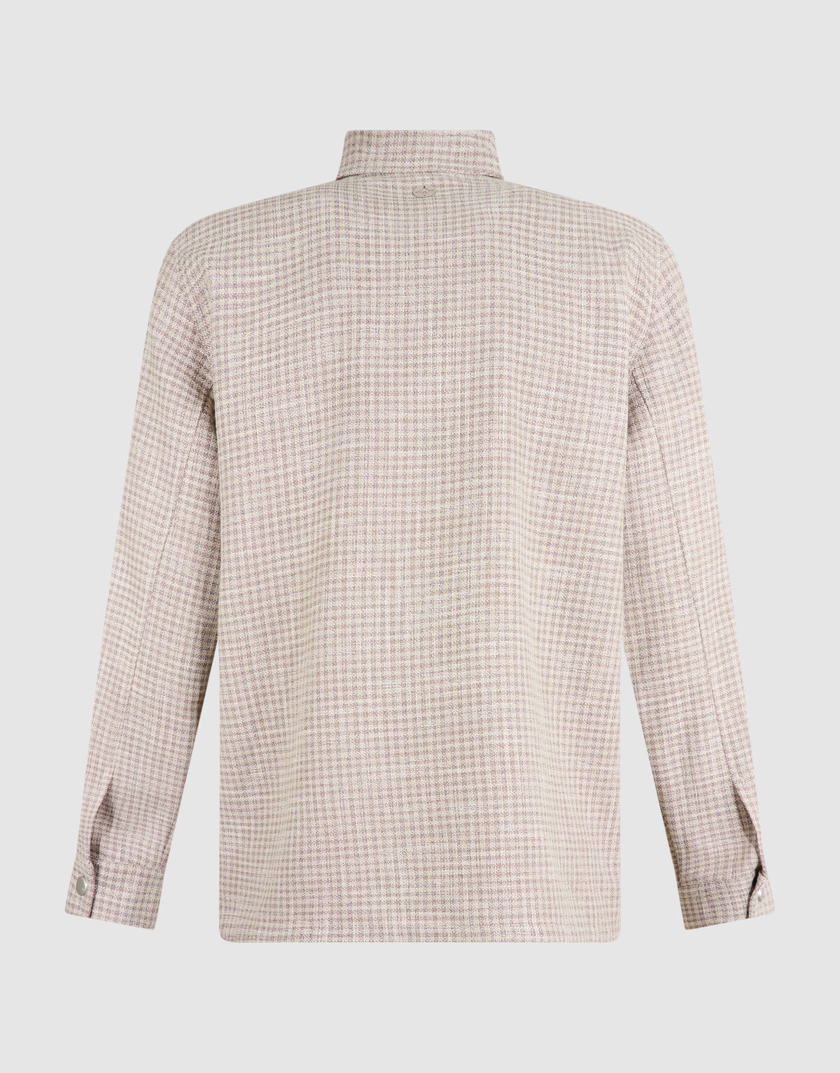 Melange Check Overshirt Zand