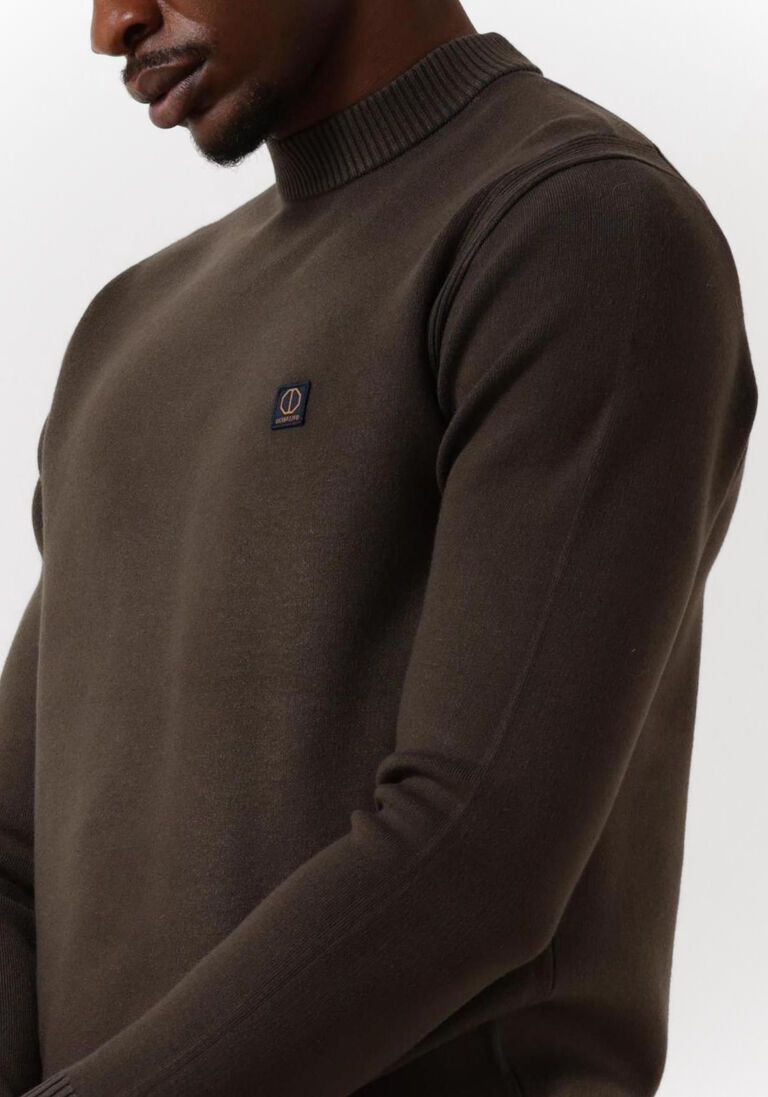 DSTREZZED zwarte dstrezzed trui mock neck techno knit