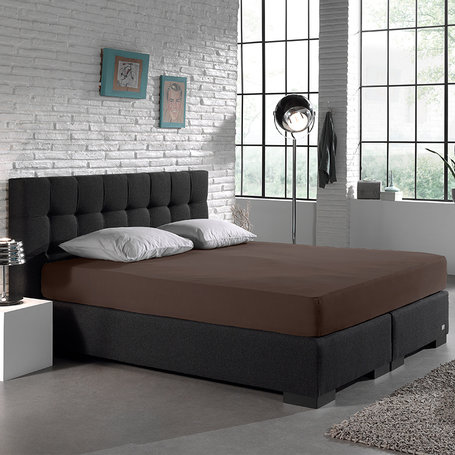 HC Dubbel Jersey Hoeslaken - Deep Taupe