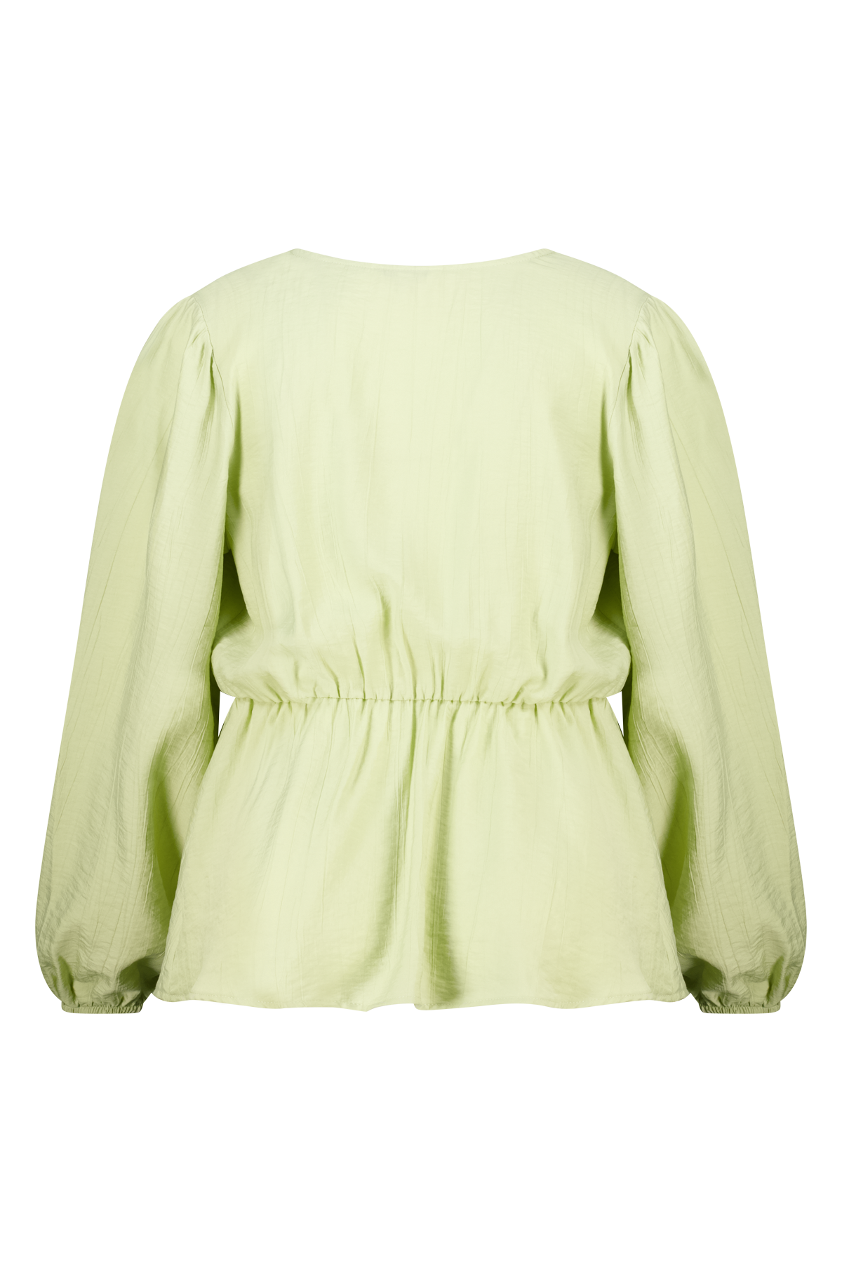 Blouse met peplum effect Licht groen