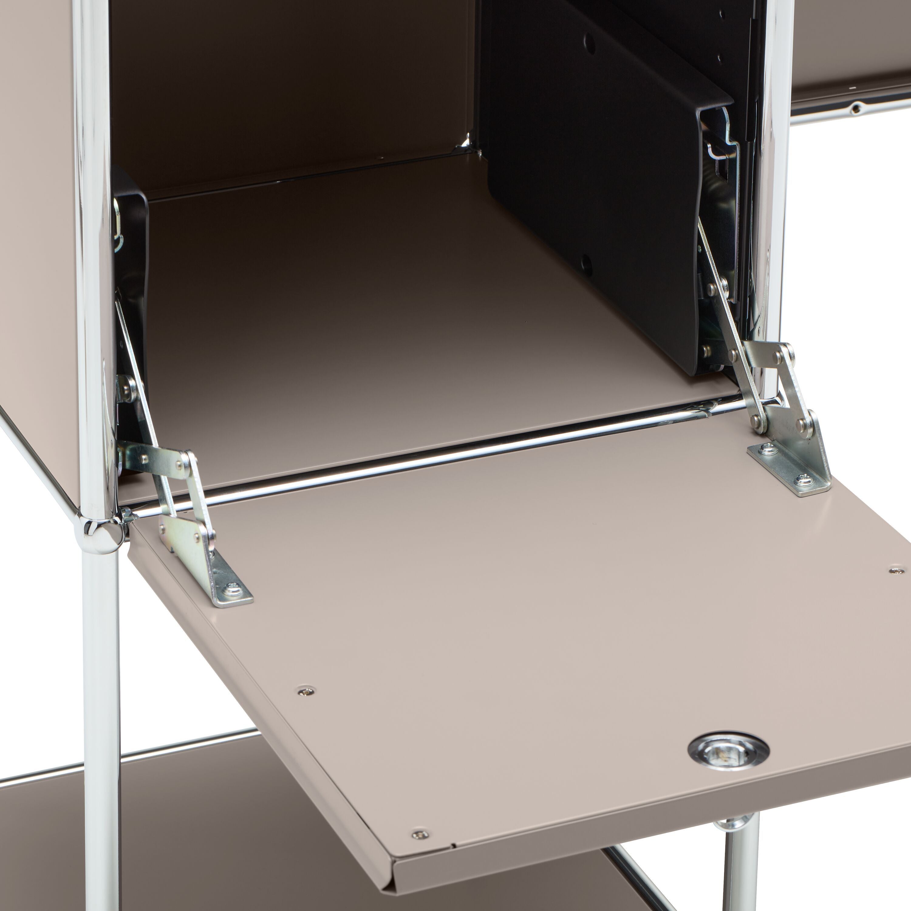 FLEXCUBE Schreibtisch - Taupe / B: 152.0 cm x T: 40.0 cm x H: 80.0 cm