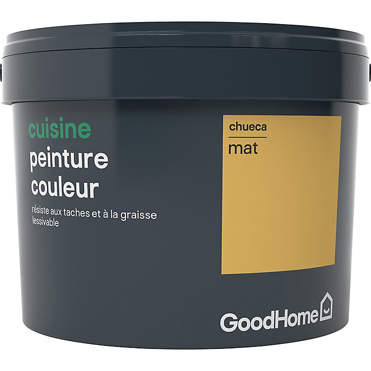 Peinture cuisine GoodHome jaune Chueca mat 2,5L