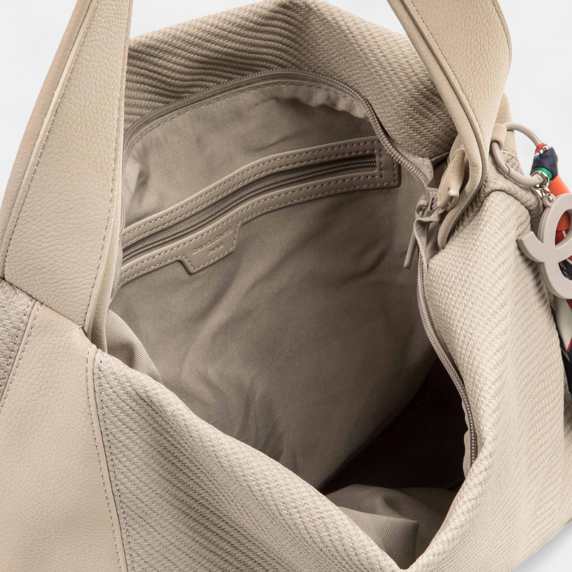 Sac de shopping beige