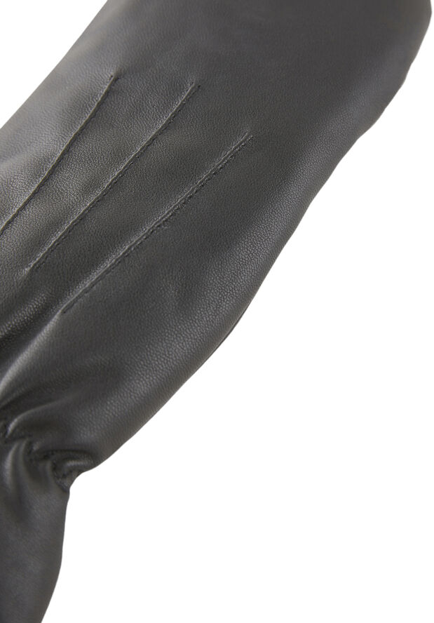 Pieces PCNELLIE LEATHER MITTENS NOOS Sort