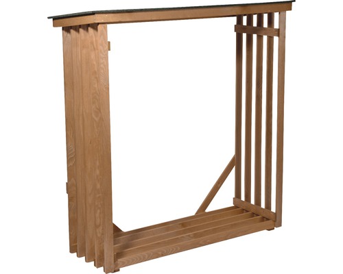 Brandhoutopslag dobar 140 x 50 x 143 cm bruin geglazuurd