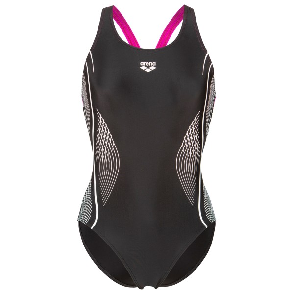 Arena - Women's Grid Swimsuit V Back Graphic - Maillot de bain