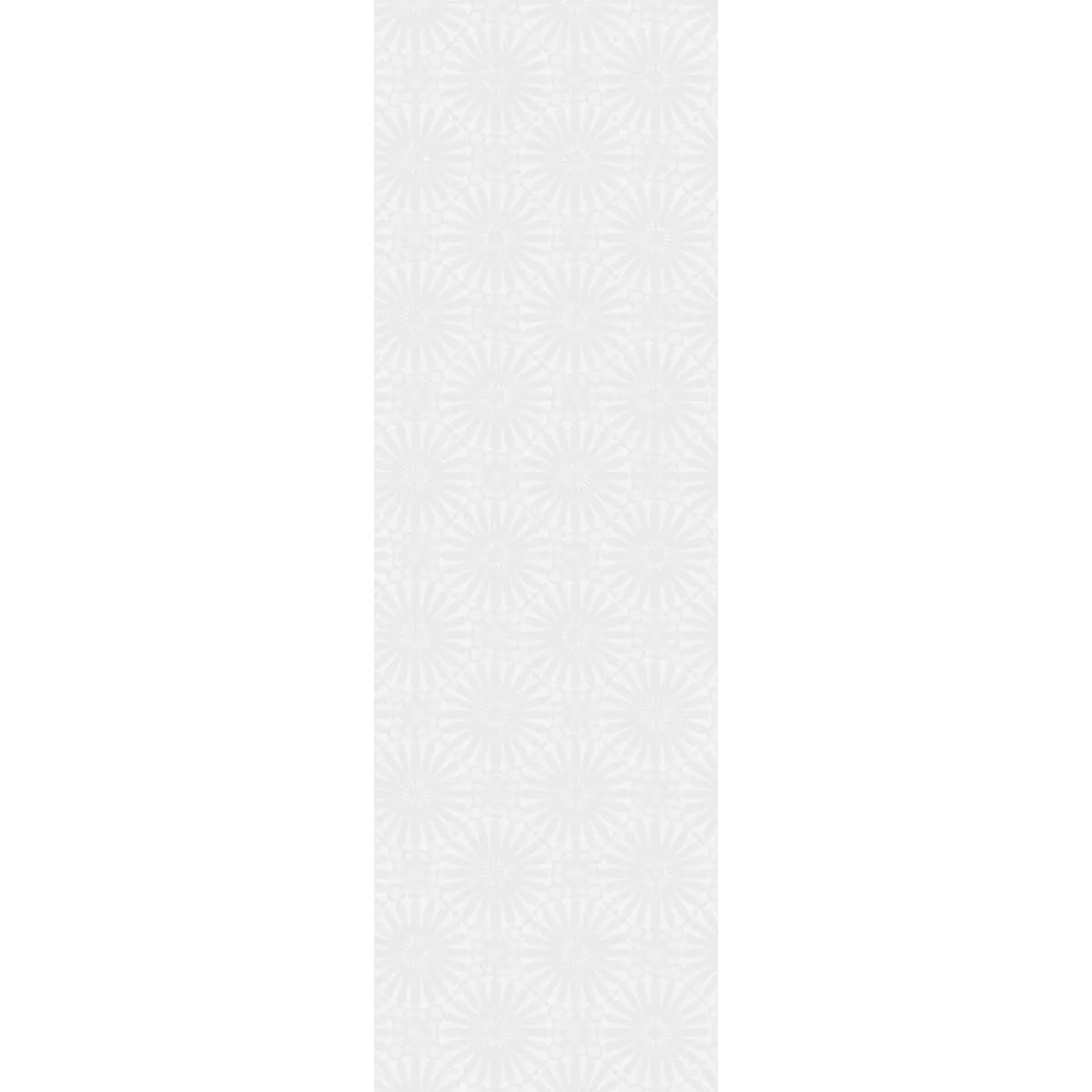 Chemin de table polyester blanc 155X55 Garnier Thiebaut