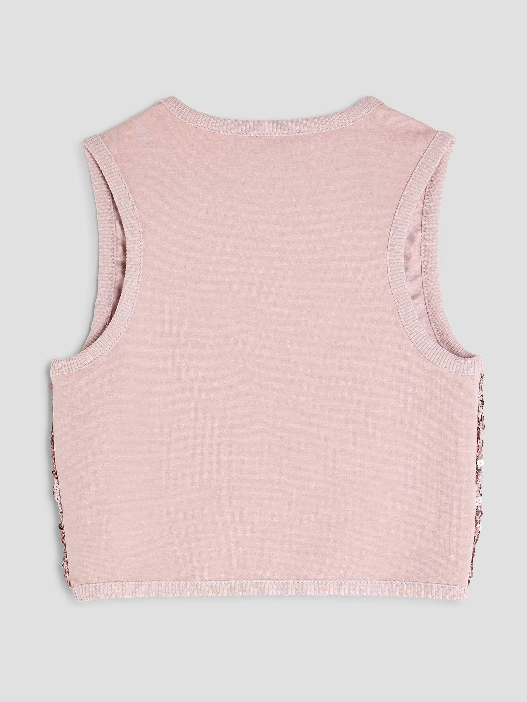 River Island Cherry Sequin Tank