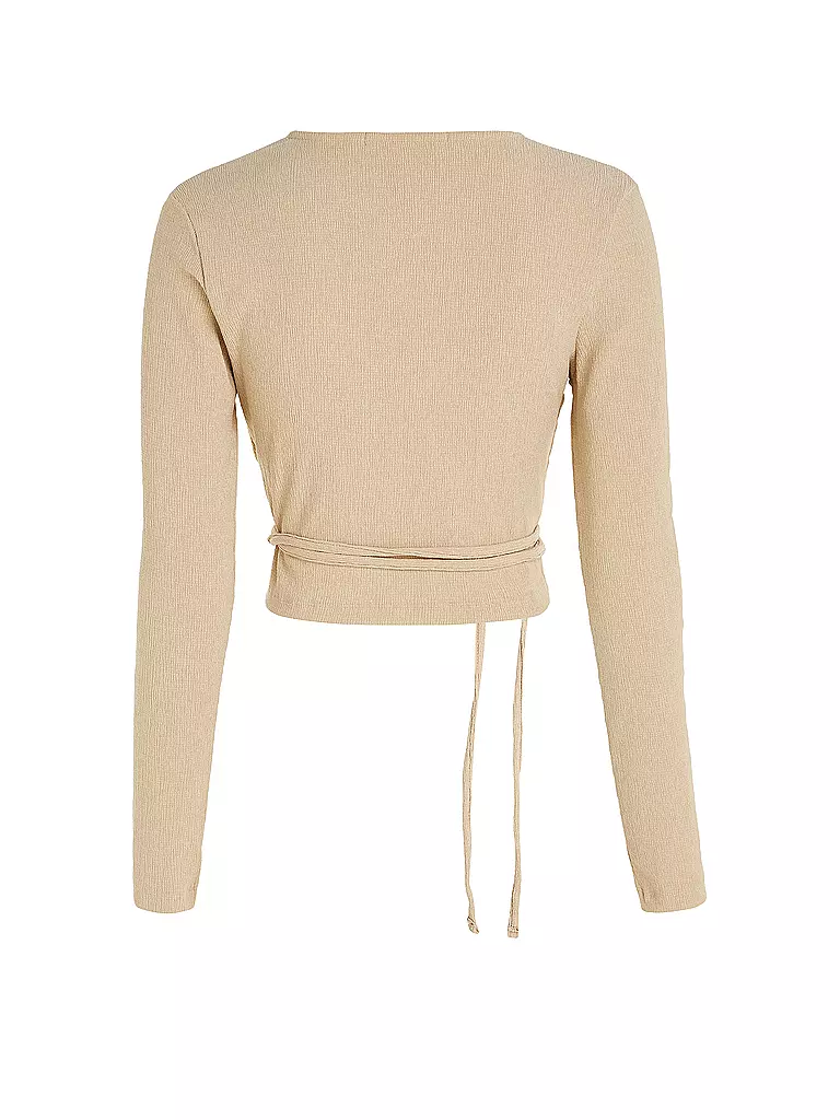 CALVIN KLEIN JEANS Wickelshirt beige