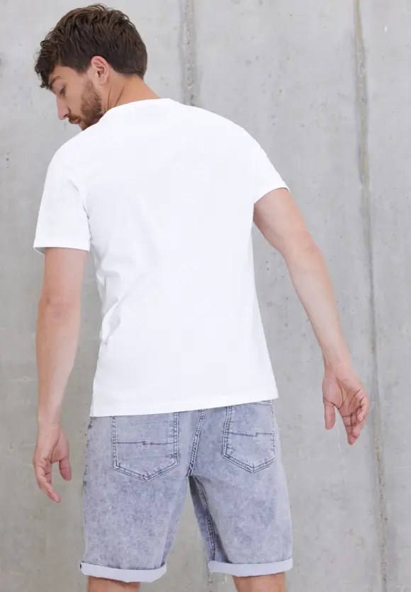T-Shirt im Printmix - White