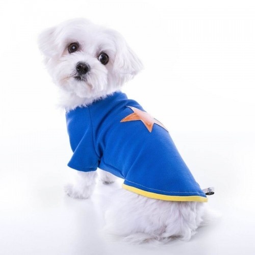 Camiseta Groc Groc Nun Star Azul Elétrico para Cachorro