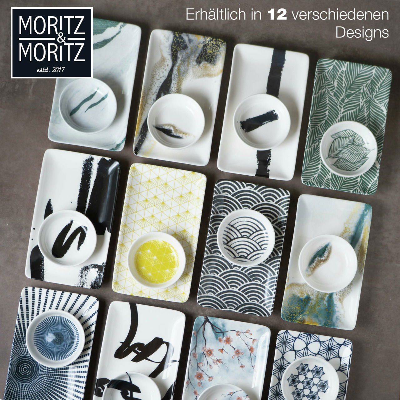 Moritz & Moritz Sushi Set 10tlg. Pinselstrich