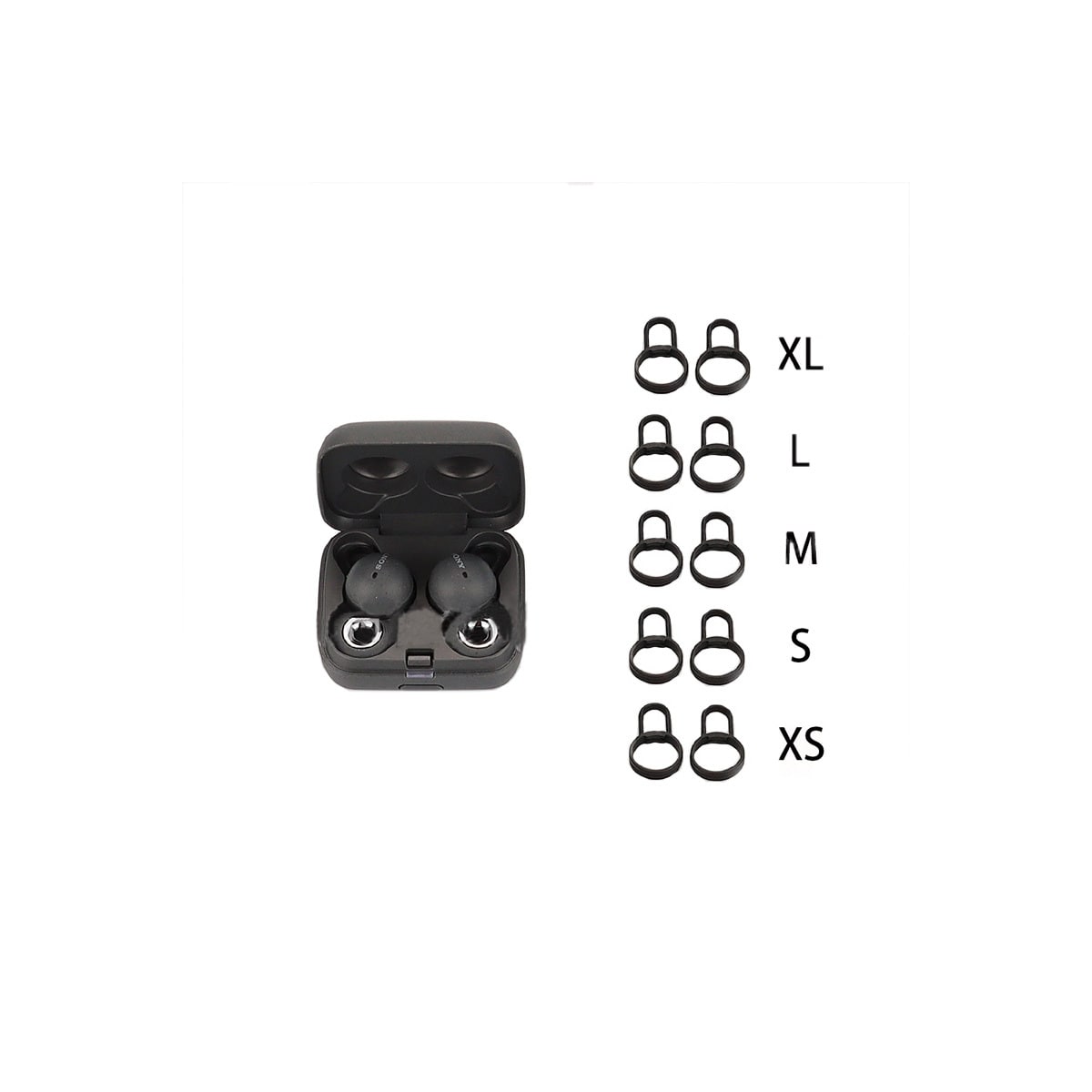 Silikon ørekroker til Sony LinkBuds WF-L900 Sort