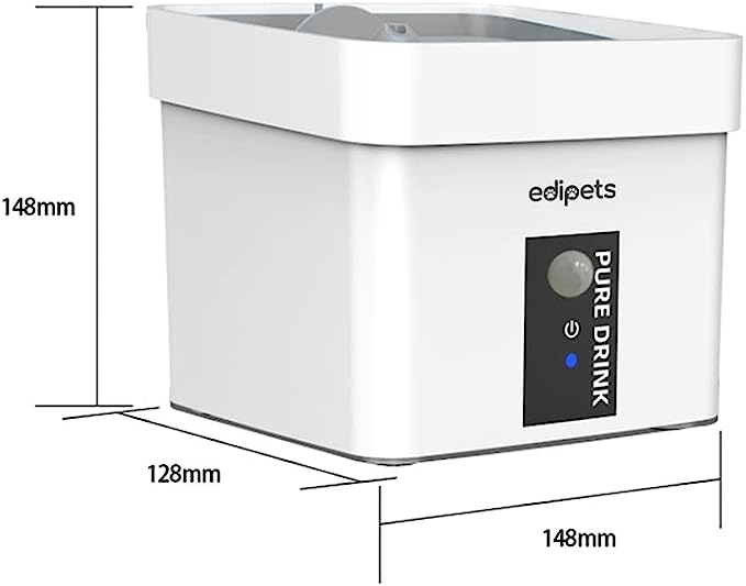 Fonte para gatos com sensor de movimento silencioso, cinza
