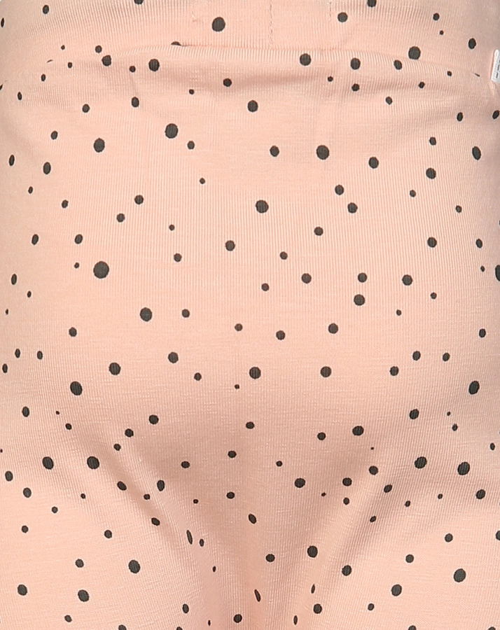 Jersey-Hose COMFORT BOBBY – DOTS in pfirsich rosa