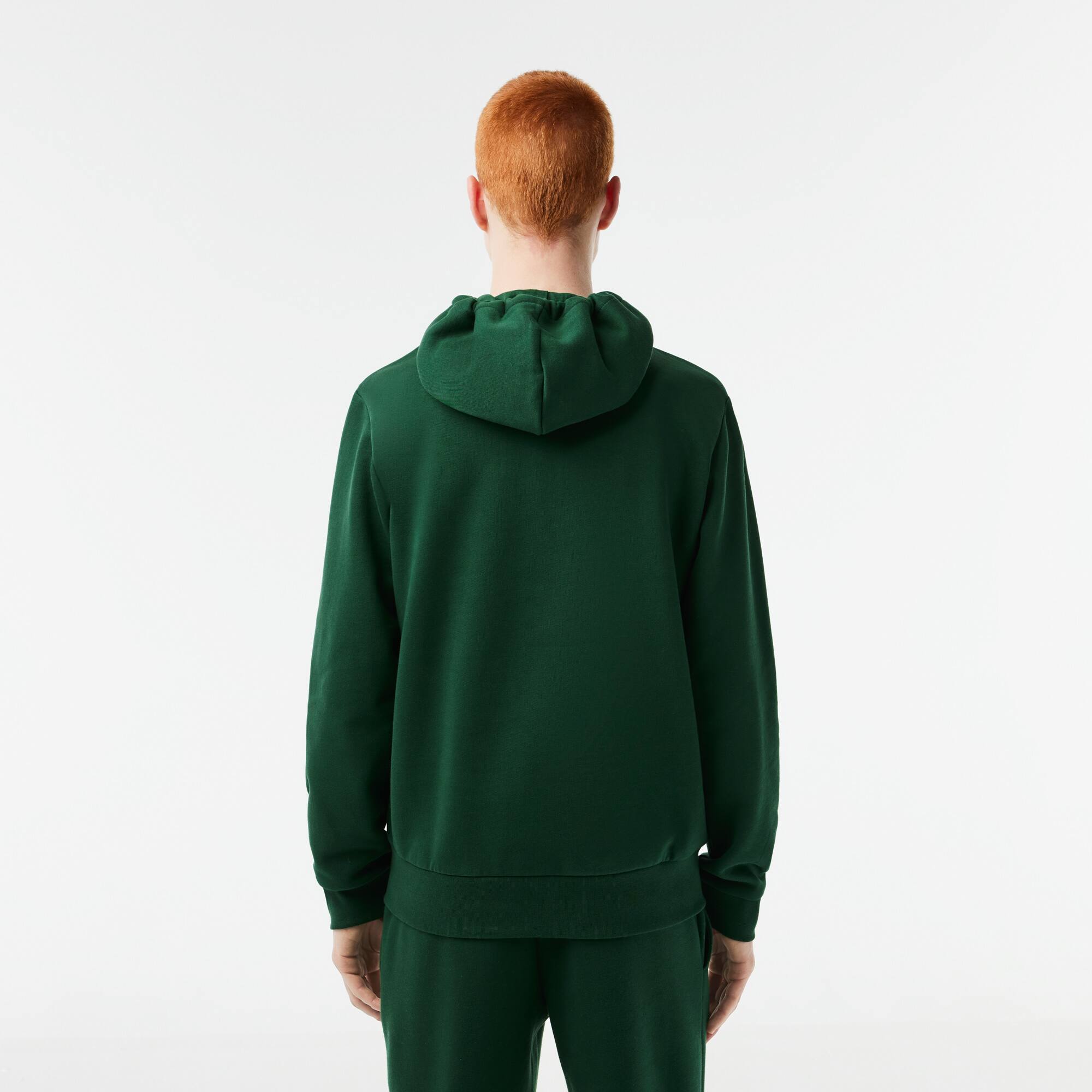 Sweatshirt Jogger zippé homme en molleton Lacoste avec poche kangourou Sweatshirts - Vert - Lacoste - Homme