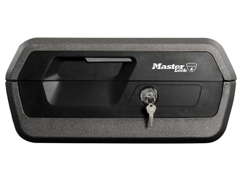 Masterlock Brandschutzbox LCFW30100 Schwarz Brandschutzbox mit 10,2 Litern Innenvolumen