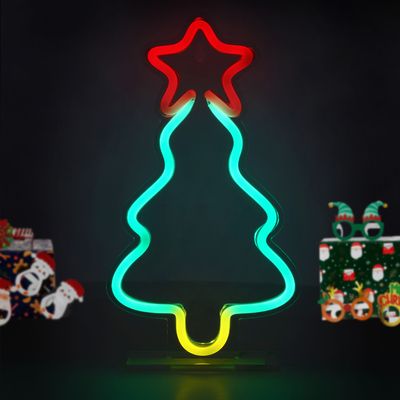 Enseigne lumineuse led à effet néon xmas tree