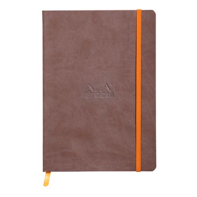 RHODIA Rhodiarama - Carnet souple A5 - 160 pages - ligné - chocolat