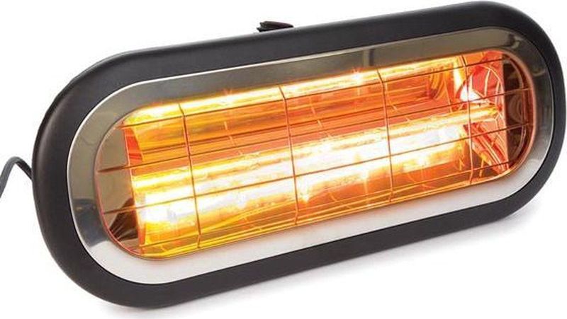 Perel - Terrasverwarmer - 2000 W - Spatwaterdicht - Zwart