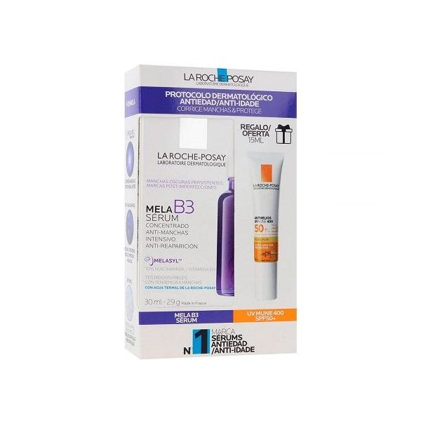 La Roche Posay Sérum Mela B3 30ml   Anthelios UVMUNE 400 SPF50  15ml Coffret