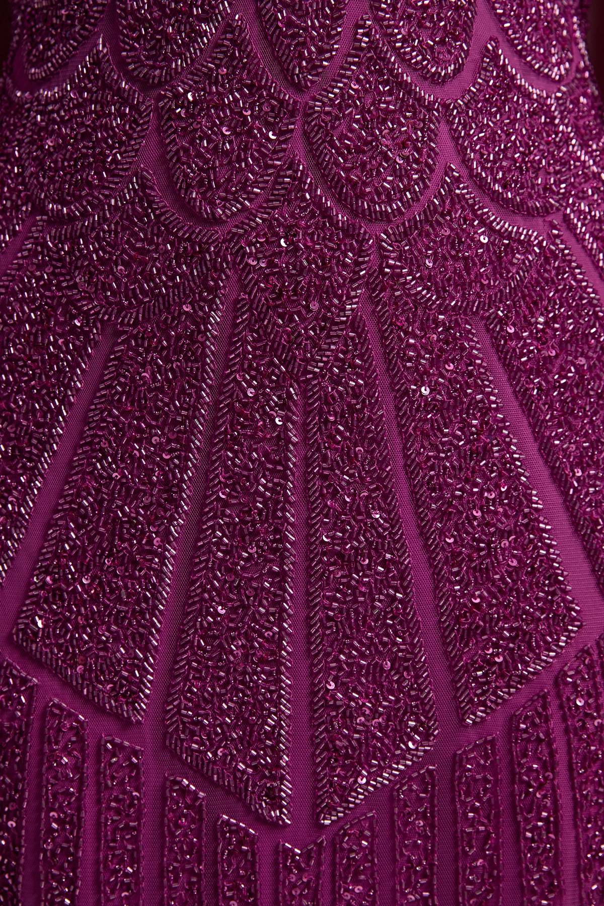 KarenMillen Robe Maxi Premium à cape embellie