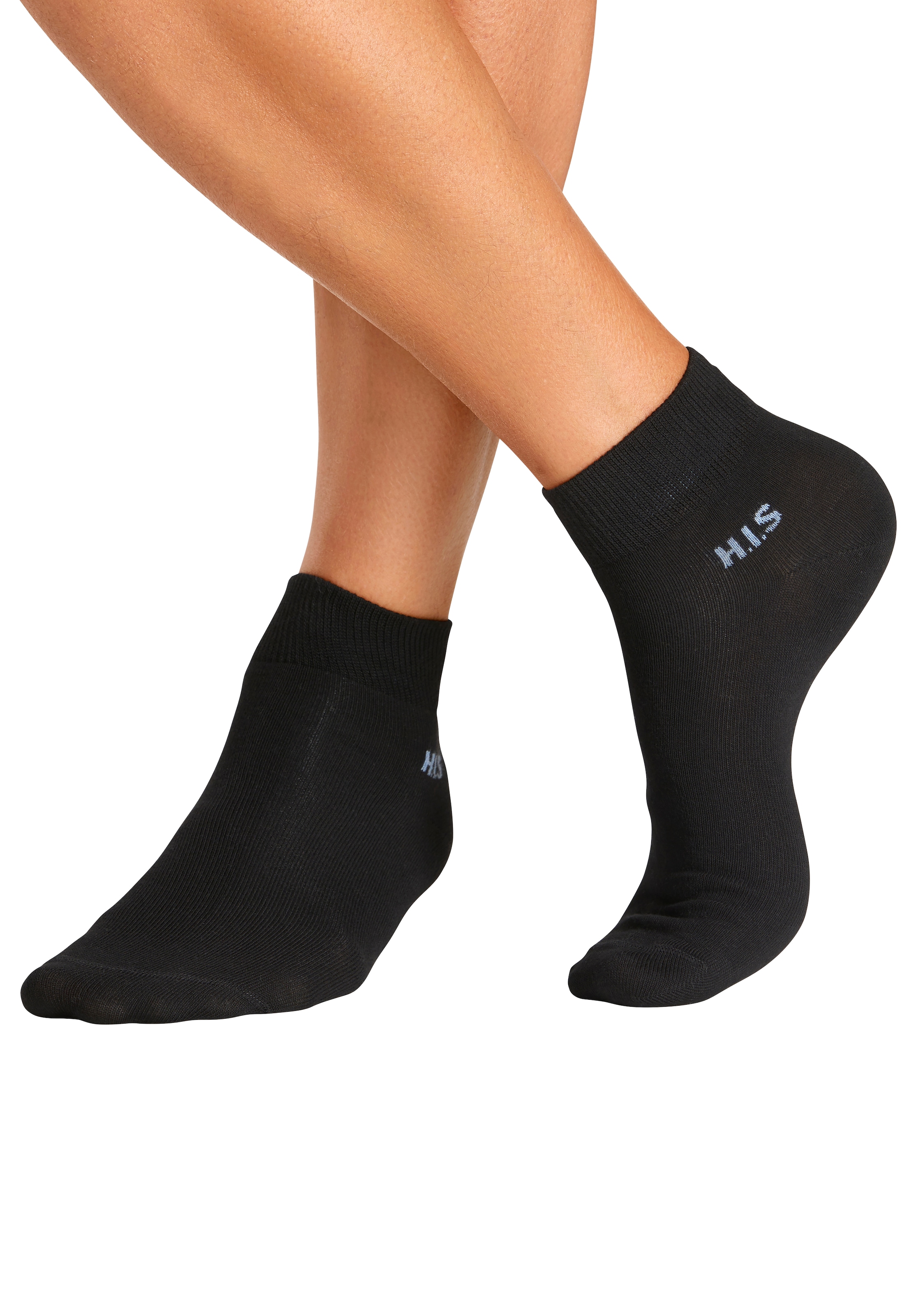 H.I.S Kurzsocken Packung, 10 Stk. tlg. mit farbigem Innenbund