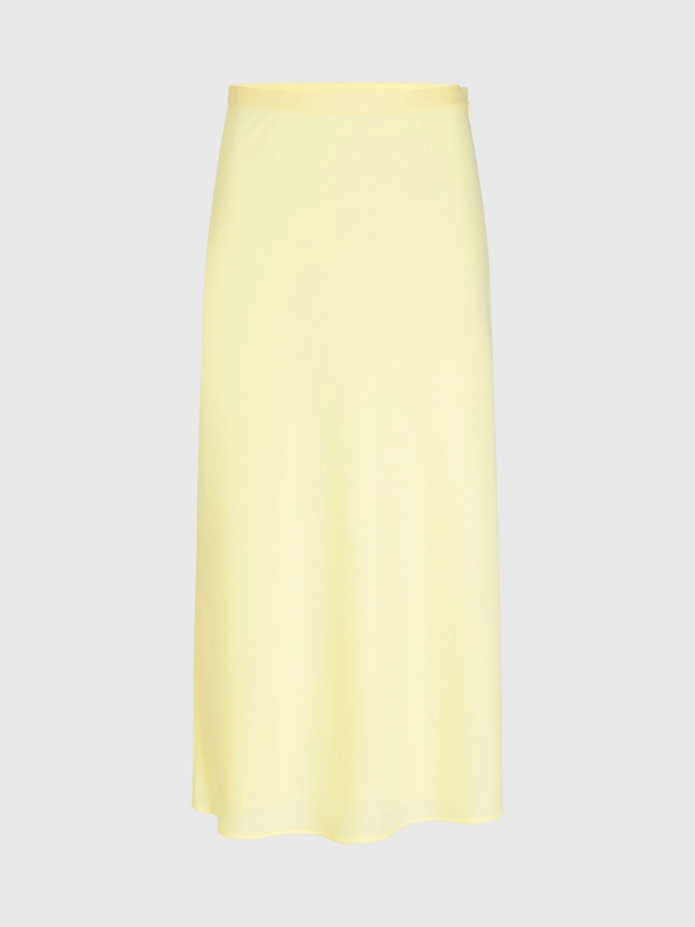 Gonna midi slim em crepe