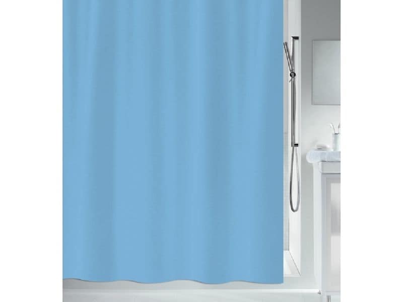 spirella Duschvorhang Primo 240 x 200 cm, Hellblau Badevorhang aus Polyester