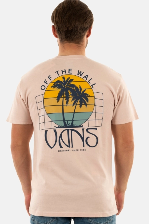 tee shirt vans sunset dual palm vintage bql1 rose smoke