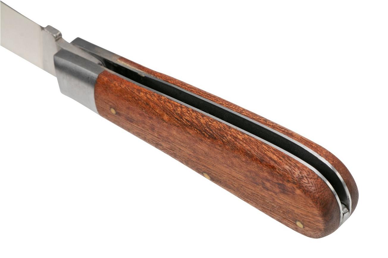 Otter Anchor Knife 173 R Large Stainless, Sapeli, Brass Anchor, zakmes