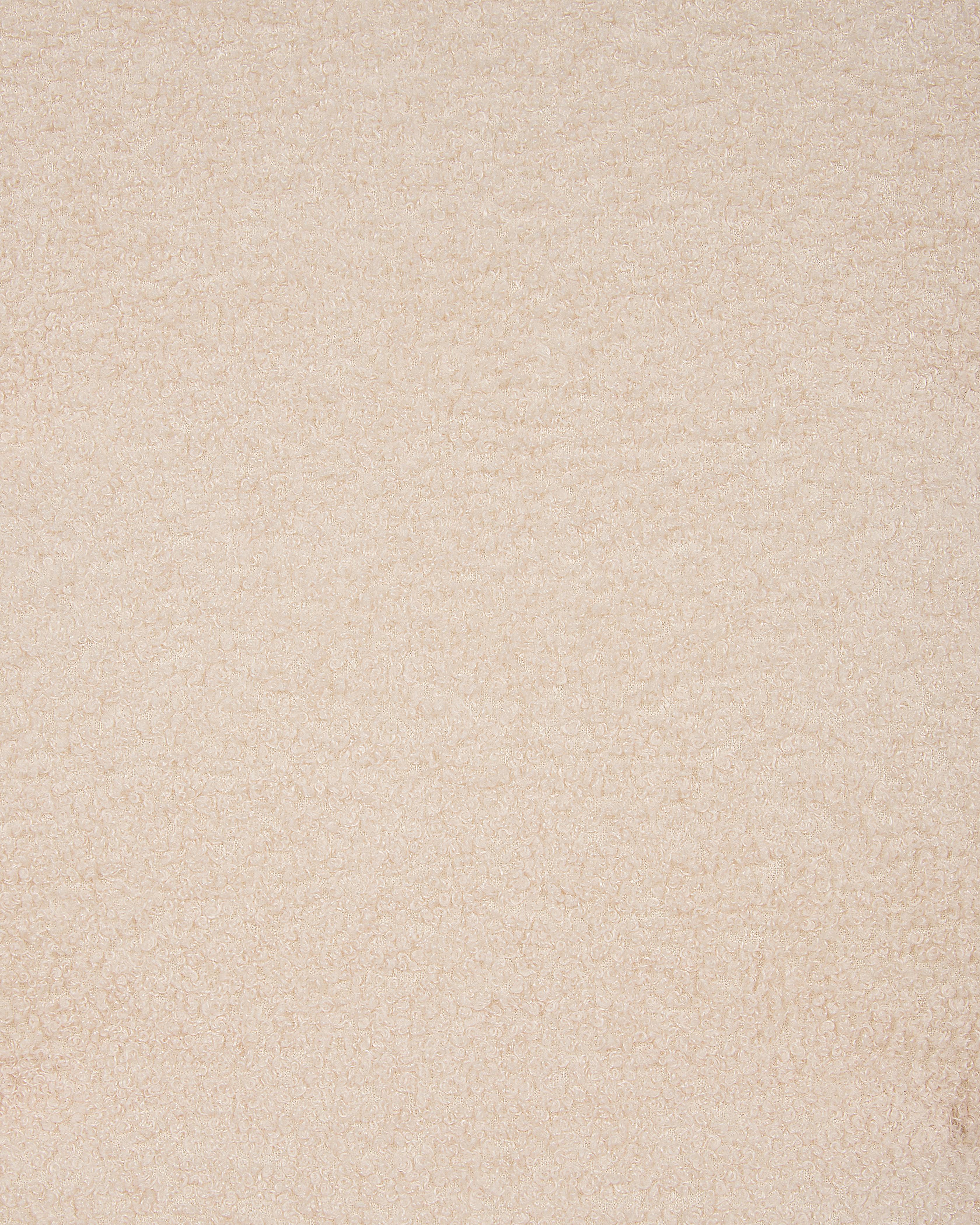 Oorfauteuil VEJLE met voetenbank Bouclé Beige