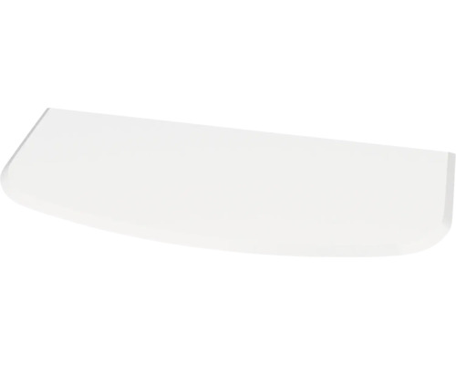 Glazen haardplaat/vonkenvanger, halfrond, 100x55 cm met afgeschuinde rand