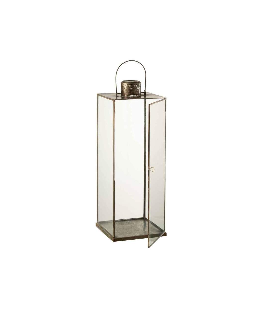Paris Prix - Lanterne Design En Verre filona 56cm Bronze