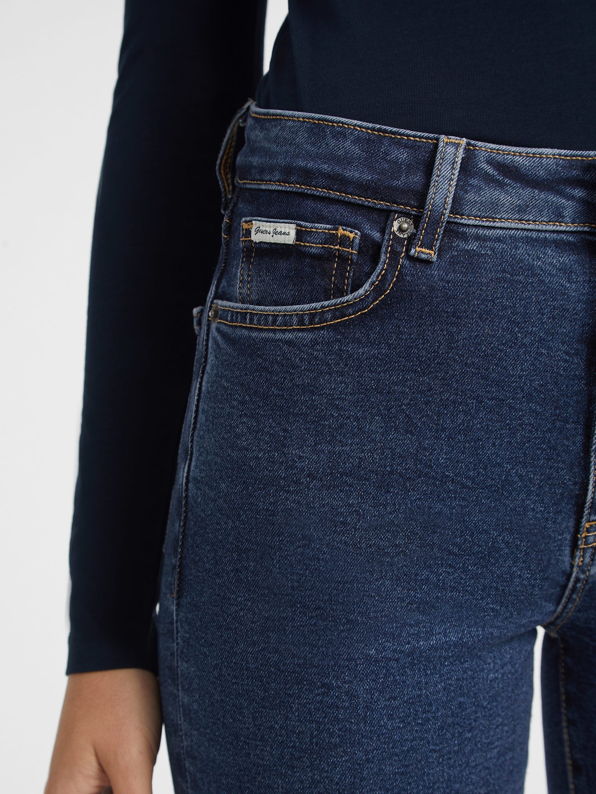 Calça jeans skinny de cintura alta G05