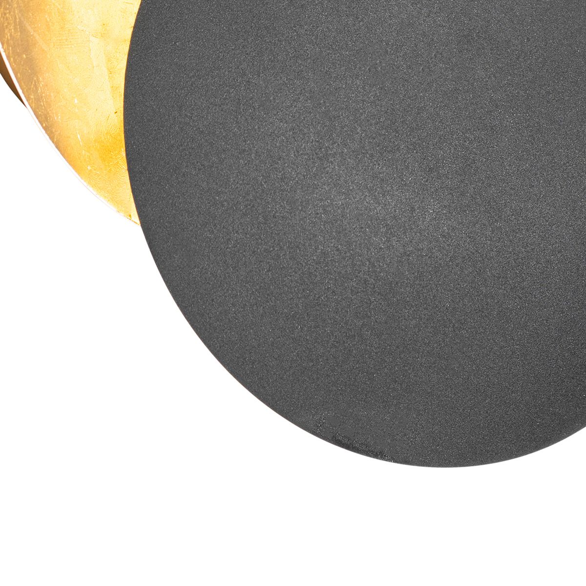 Smart wandlamp zwart met goud incl. Wifi G9 - Sunrise