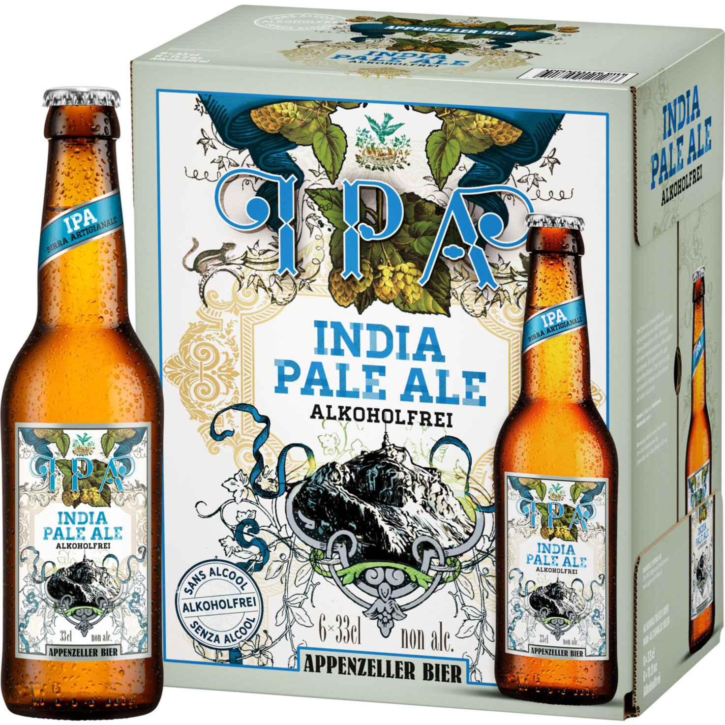 Appenzeller Bier IPA alkoholfrei 6x33cl -198cl