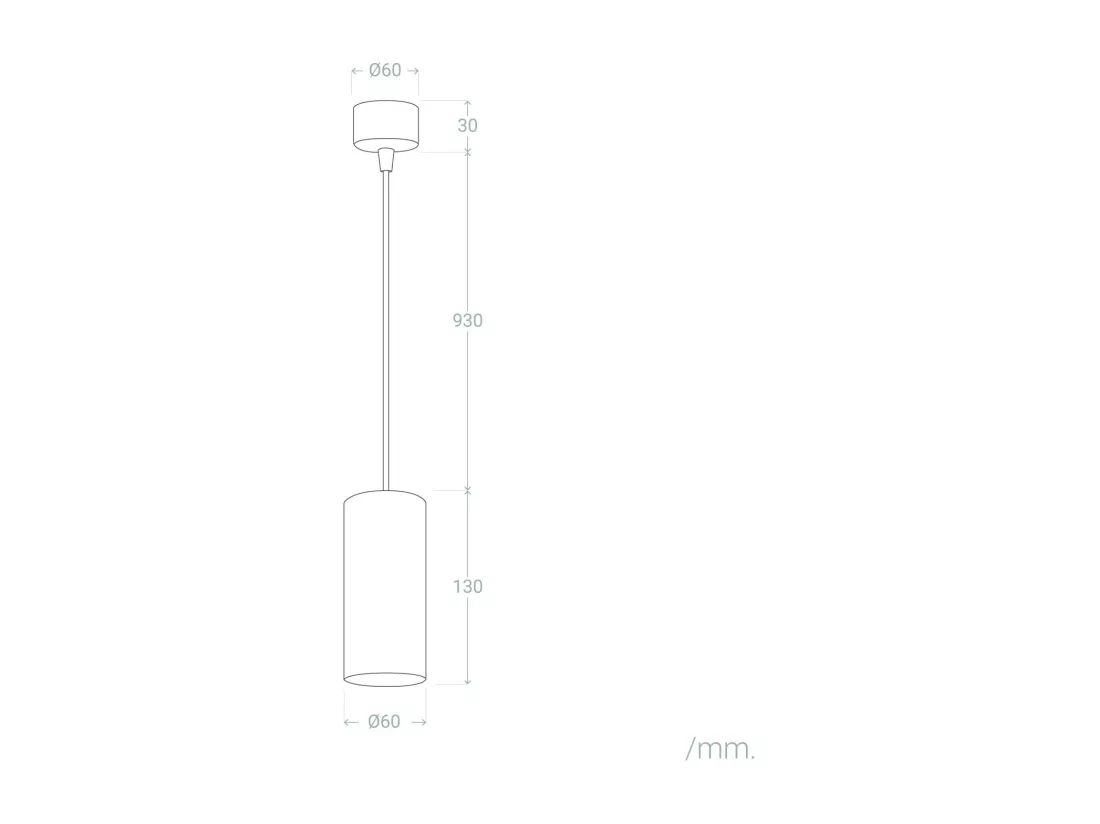 Suspension Métal Quartz Blanc