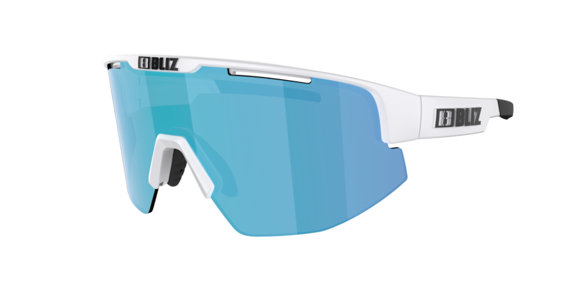 Bliz Matrix Small Cykelbrille Mathvid med Blå Linse