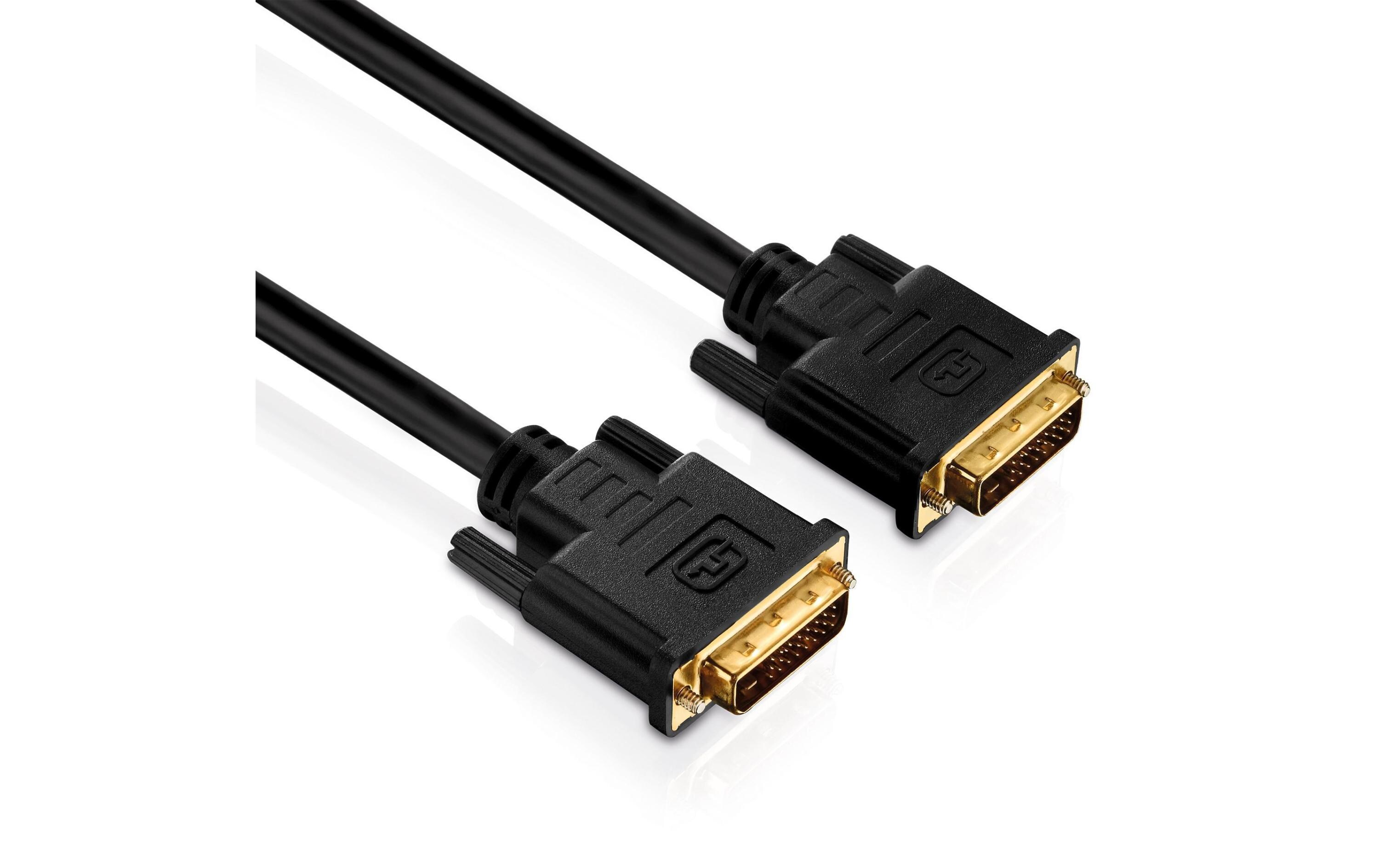 Kabel DVI-D - DVI-D, 2 mDVI-Dual-Link-Kabel, 2 Meter, schwarz
