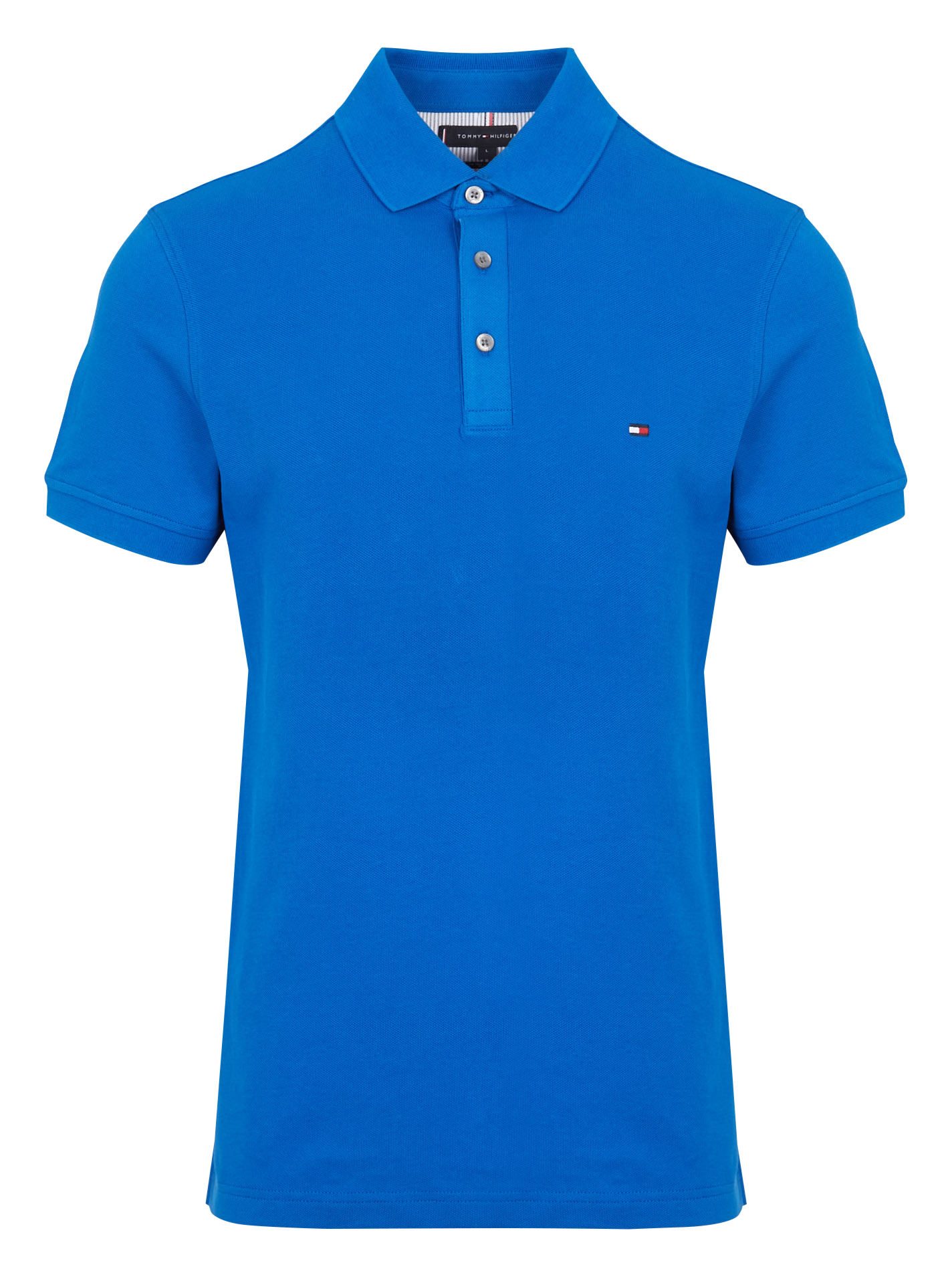 Polo slim-fit en coton bio | Bleu
