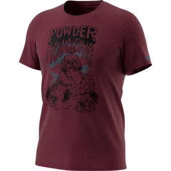 Dynafit 24/7 Artist Series Baumwoll T-Shirt Burgundy / Powder Hounding Herren