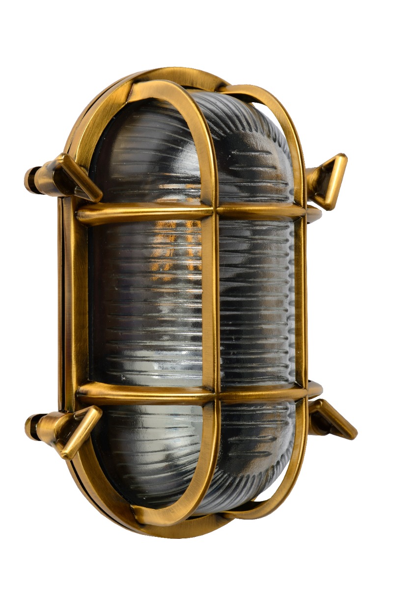 Lucide Dudley wandlamp 40W 20x14cm goud/messing