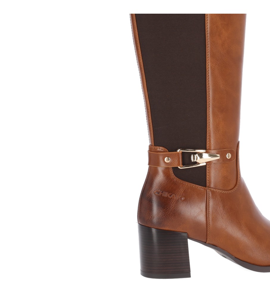 Chika10 Cayetana Boots 01 Marrom