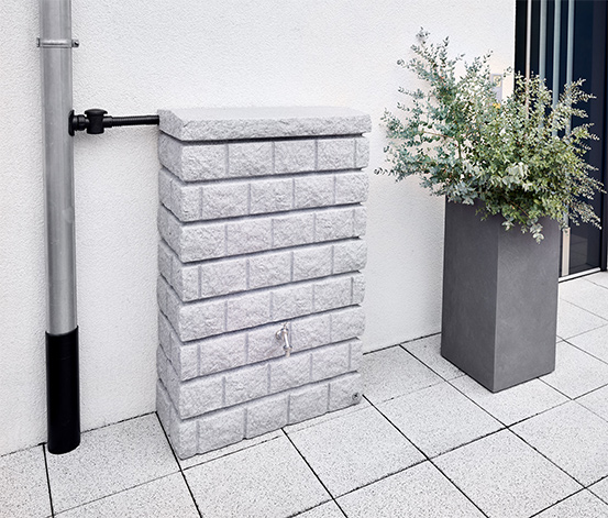 Garantia Wandtank-Komplett-Set »ROCKY Junior«, ca. 300 l, grau