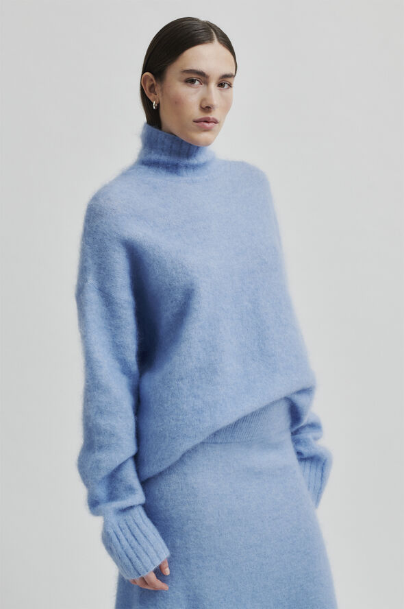 Second Female Ina Knit T-Neck Vista blue