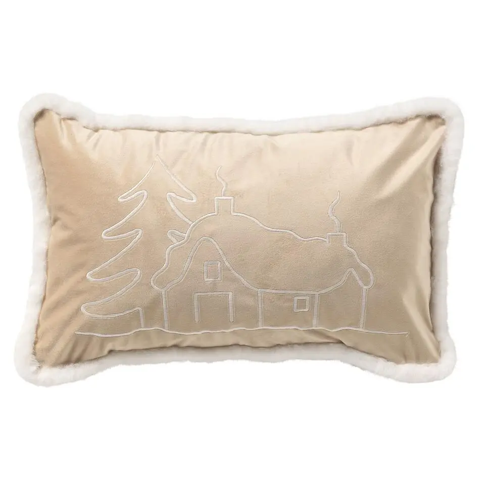 Sierkussen Alpes - Bleached Sand - 30x50 cm