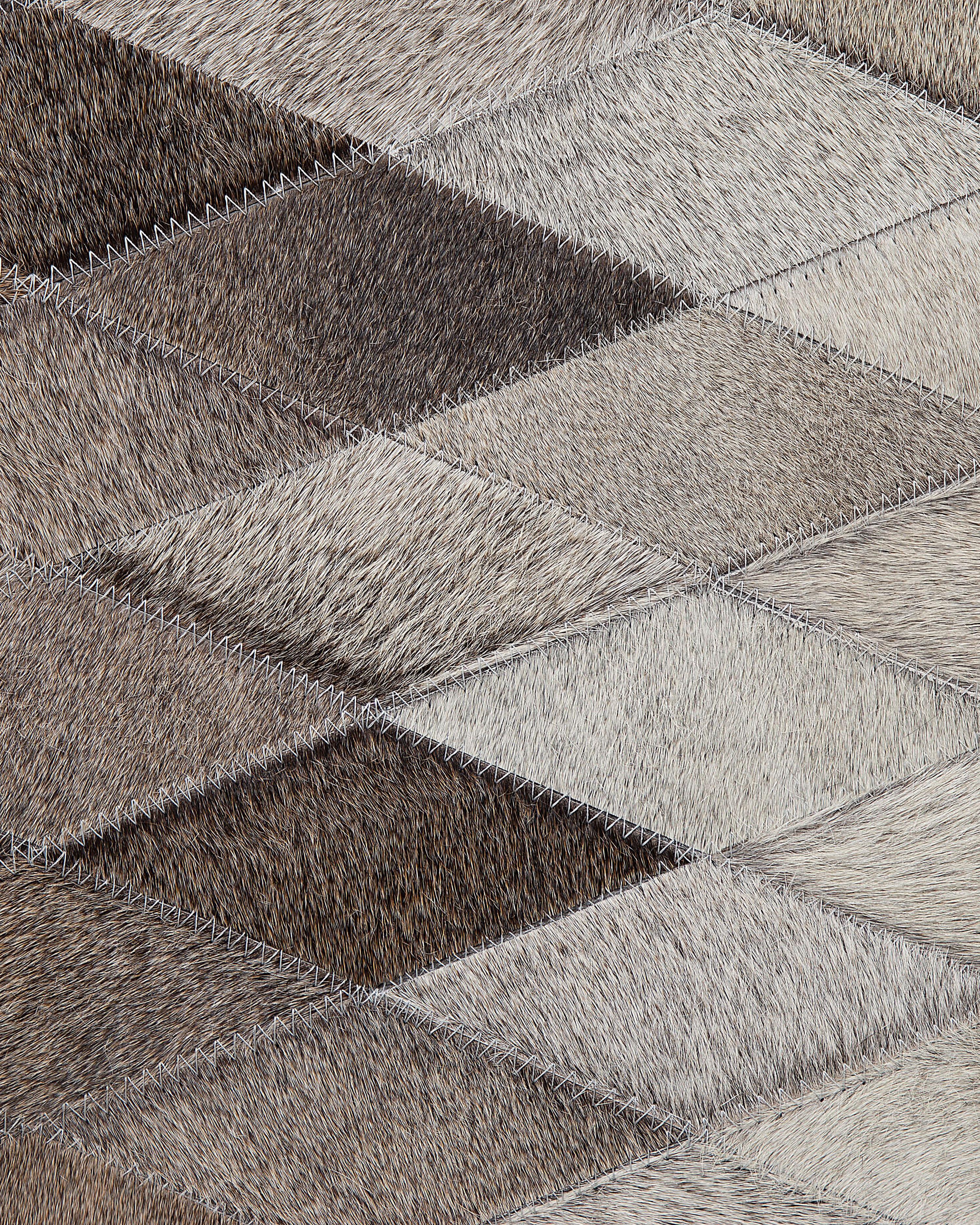 Vloerkleed MALDAN Beige 160 x 230 cm Leer